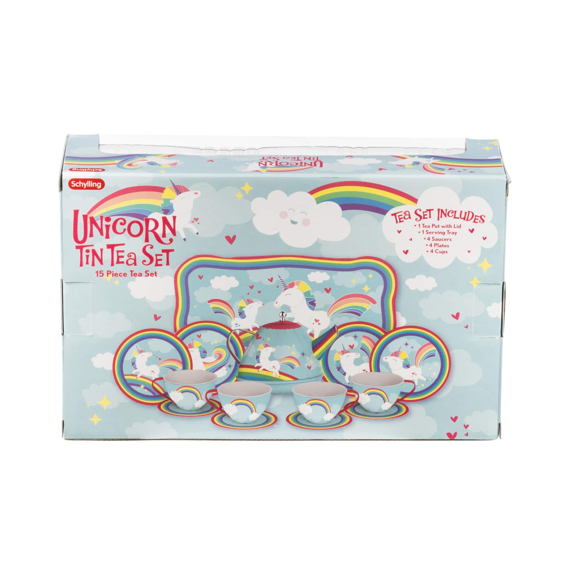 Schylling Unicorn Tin Tea Set